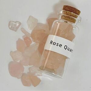 Rose Quartz Gemstone Vial
